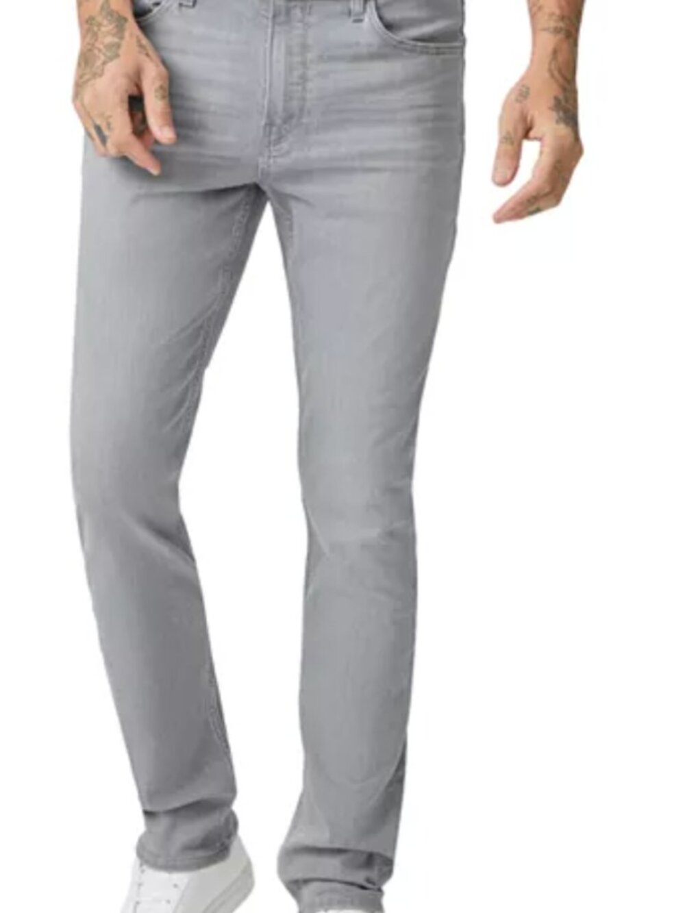 PAIGE Lennox Slim Fit Taper Leg Men's Jeans Size 36 Grey Gray Wash, $165 New
